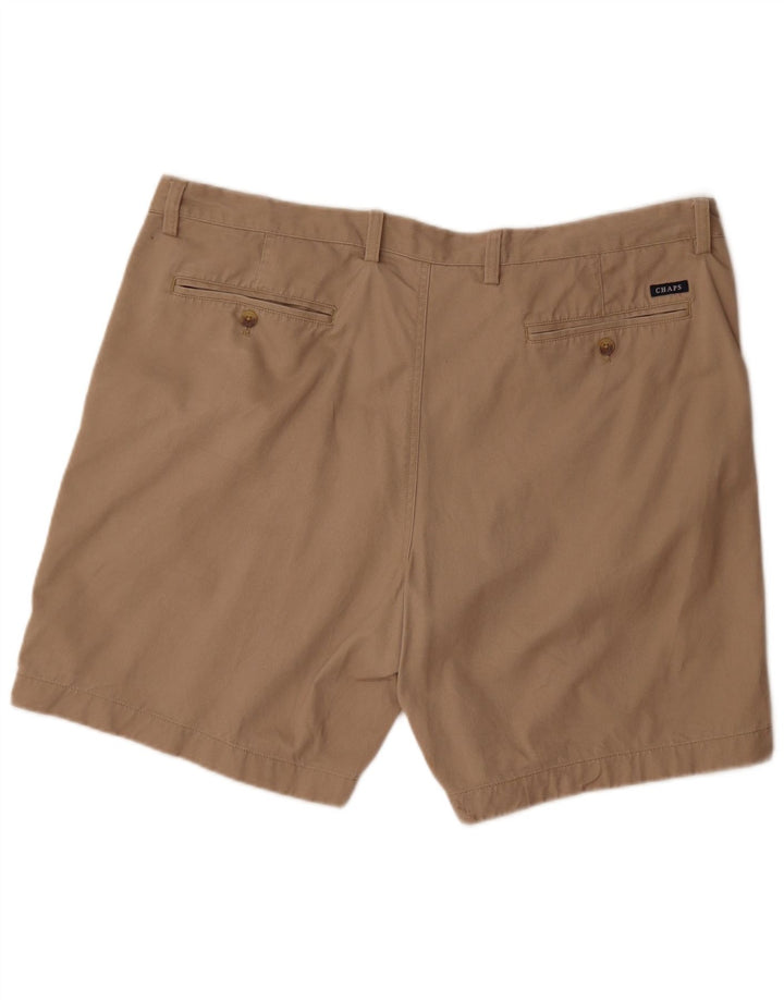 Chaps Mens Chino Shorts W42 2XL Beige Cotton