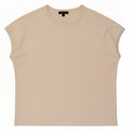 Massimo Dutti Damen T-Shirt Top UK 14 Medium Beige