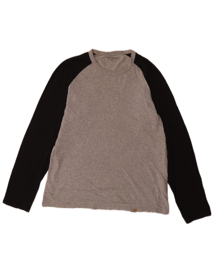 Carhartt Herre Top Langærmet Medium Grey Colourblock Bomuld