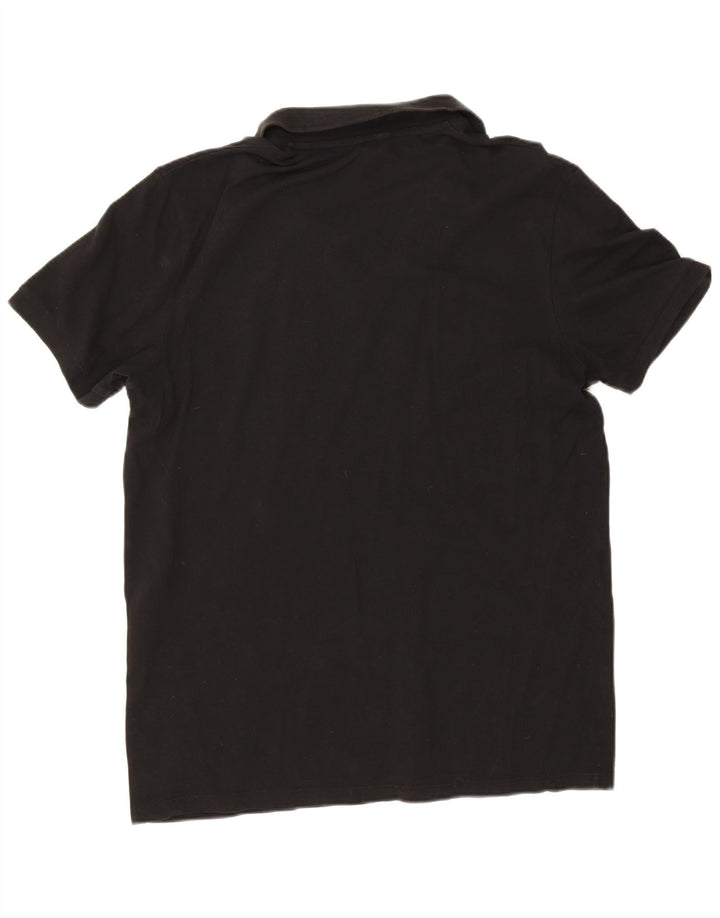 Jack & Jones Mens Polo Shirt XL Black Cotton