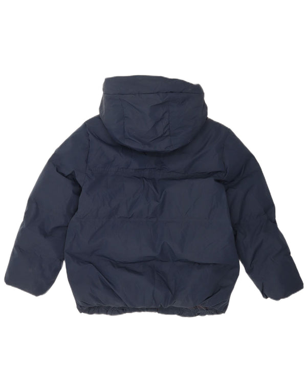 Zara Mädchen-Jacke mit Kapuze, gepolstert, 8–9 Jahre, marineblau, Polyester