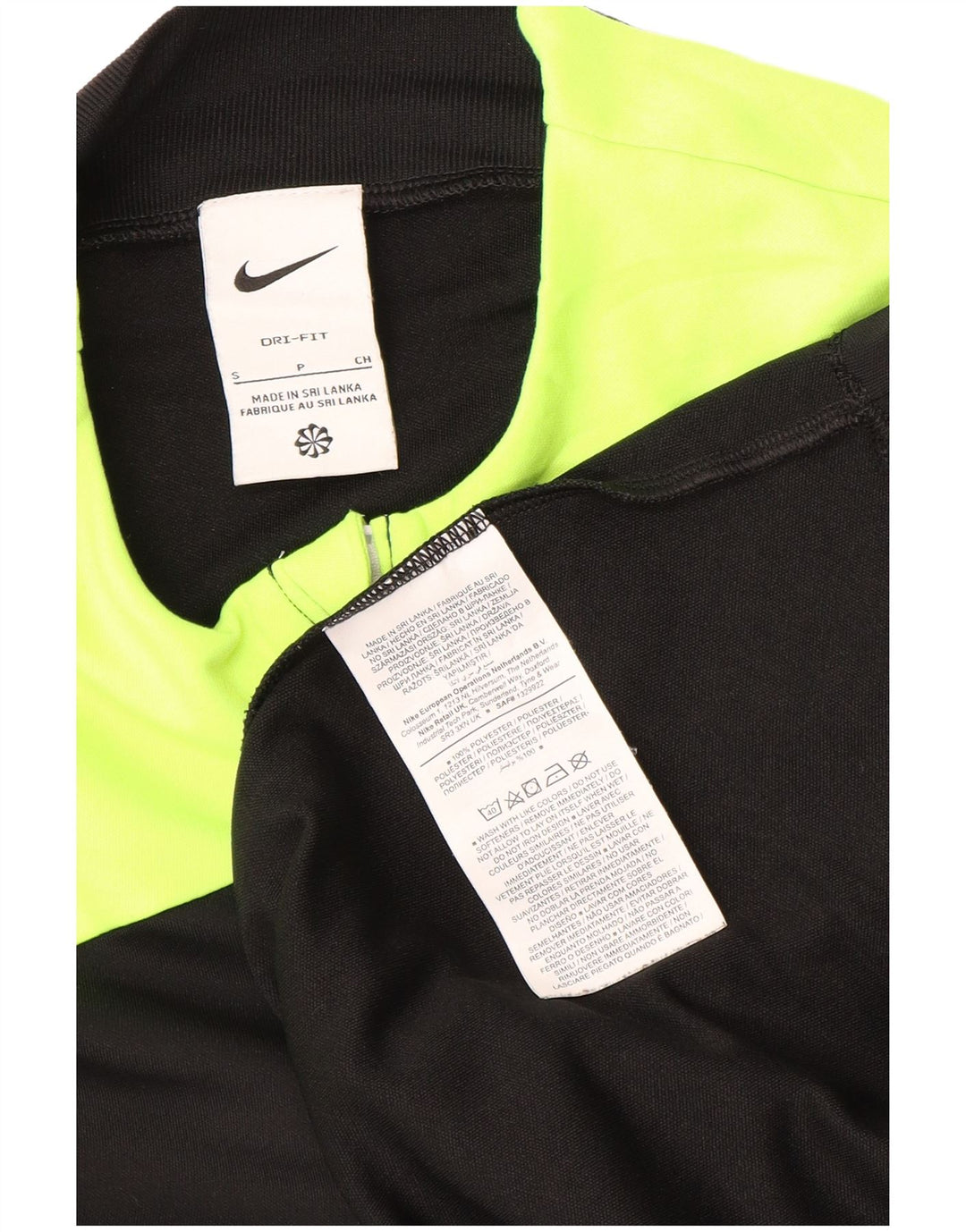 Nike Mens The FA Referee Graphic Top Long Small Black Colourblock