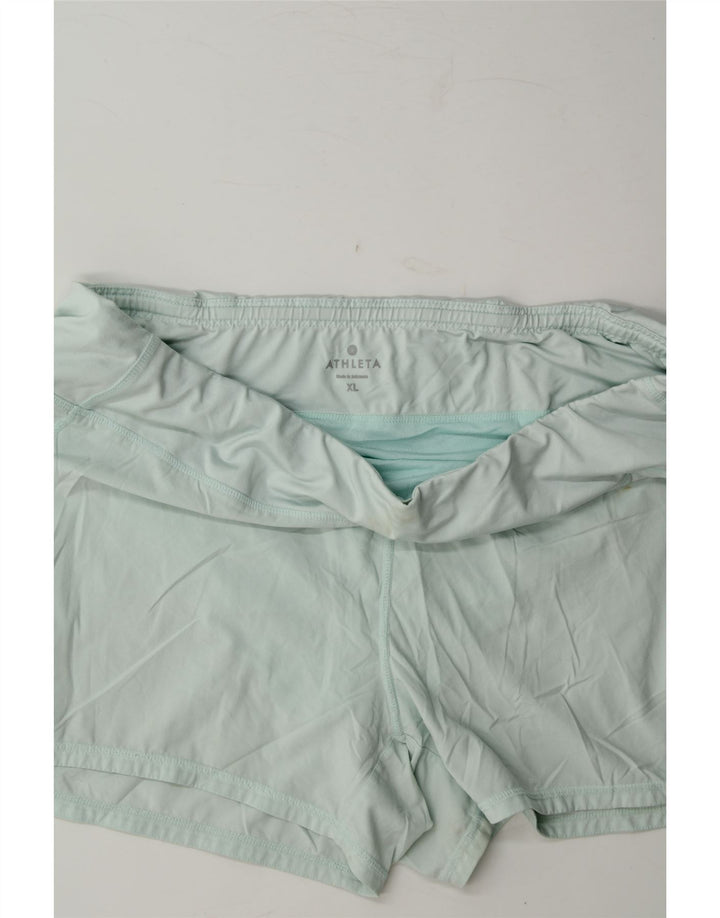 ATHLETA Womens Sport Shorts UK 18 XL Turquoise Polyester Vintage Athleta and Second-Hand Athleta from Messina Hembry 