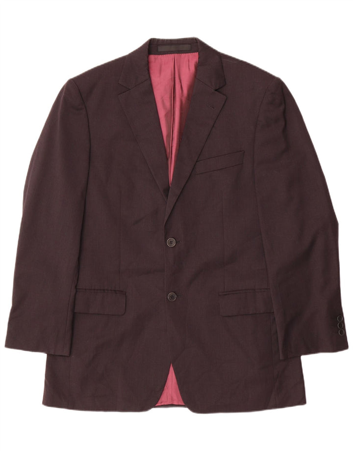 John Lewis Mens 2 Button Blazer Jacket UK 38 Medium Grey Wool