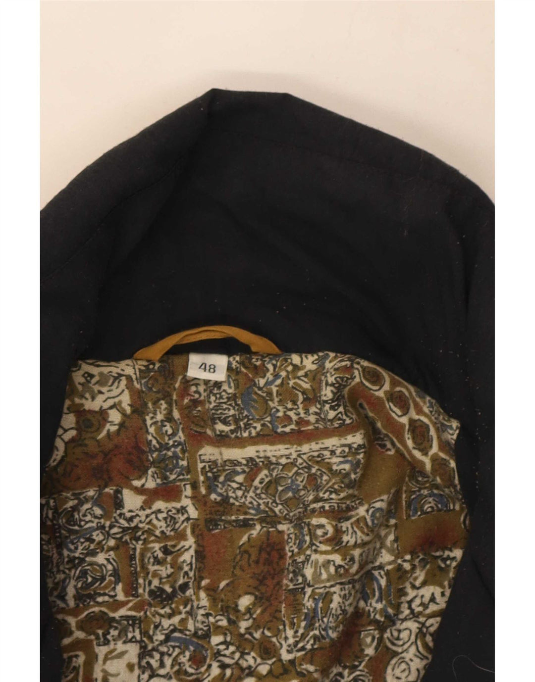 Vintage Mens Padded Bomber Jacket IT 48 Medium Brown
