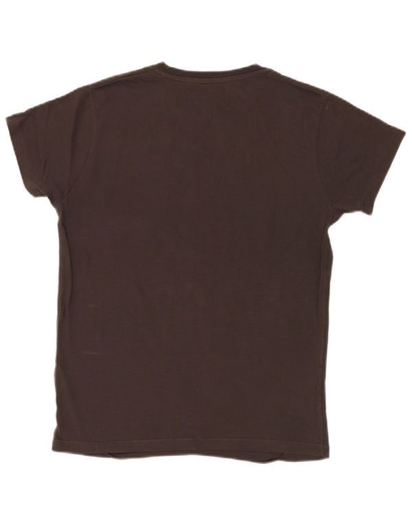 T-shirt grafica da uomo Jack & Jones Top piccola in cotone marrone