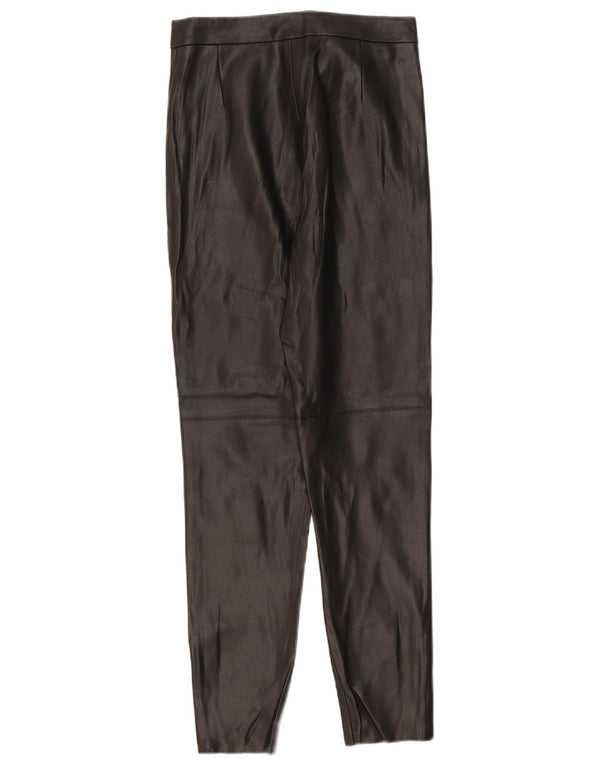 Leggings Zara da donna in ecopelle W30 L28 neri