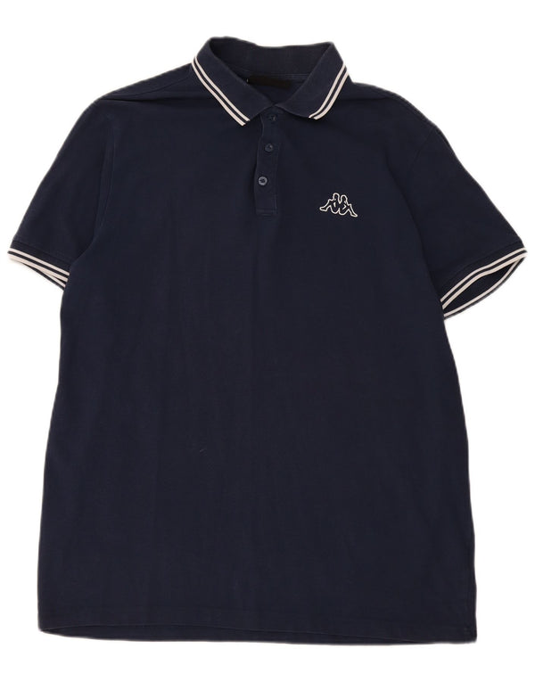 Cămașă polo pentru bărbați Kappa XL Bumbac bleumarin