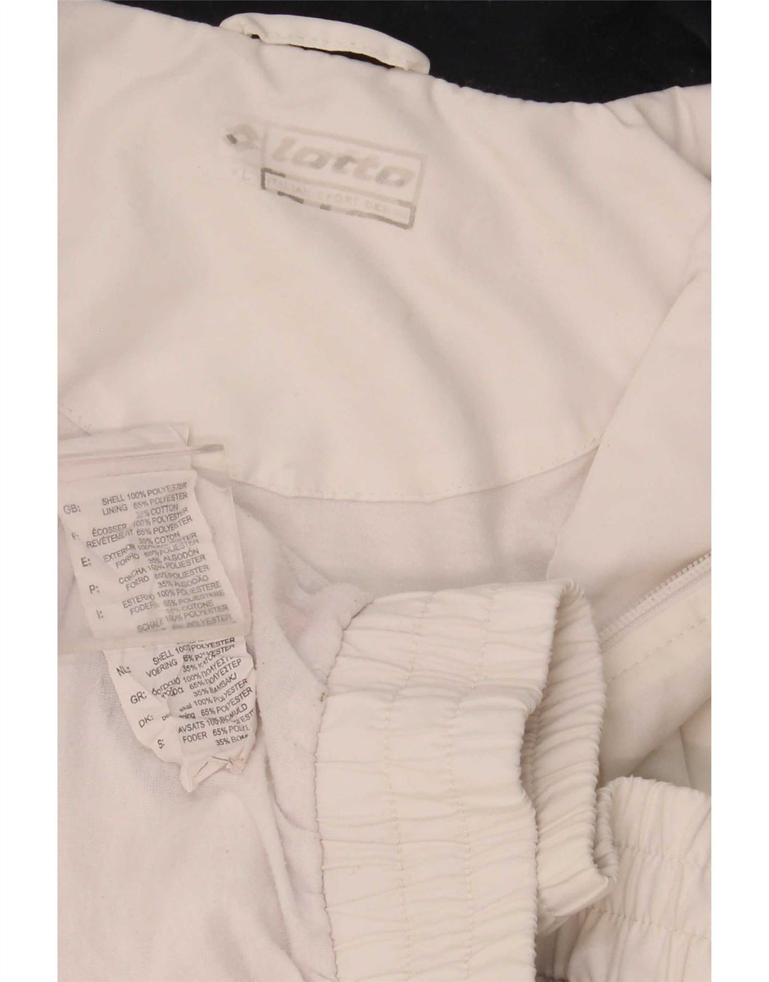 Lotto Herre træningsdragt Topjakke XL Hvid Colourblock Polyester