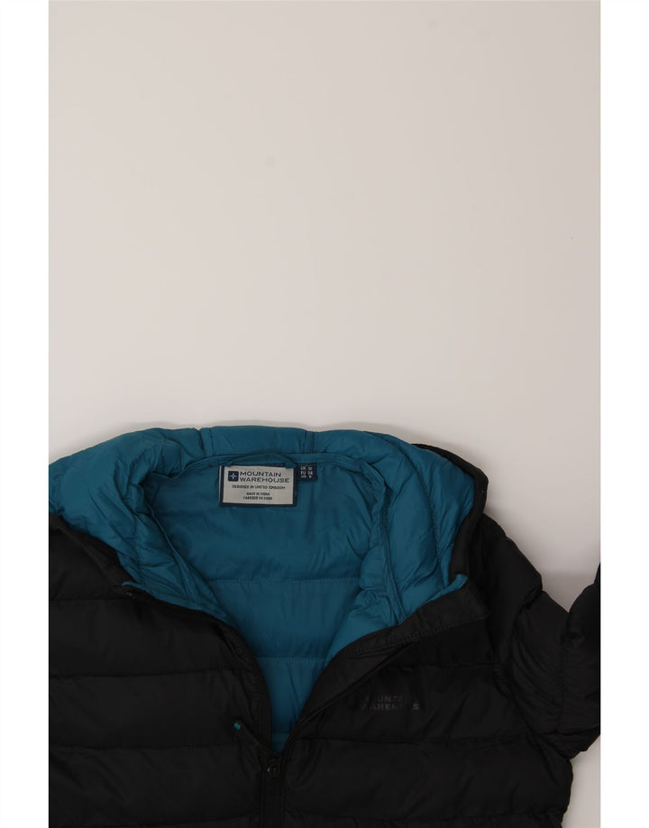 MOUNTAIN WAREHOUSE Womens Hooded Padded Jacket UK 10 Small Black Nylon Vintage Mountain Warehouse and Second-Hand Mountain Warehouse from Messina Hembry 