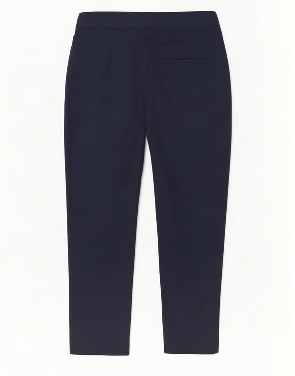 Massimo Dutti Womens Tapered Chino Trousers EU 38 Small W28 L27 Navy Blue