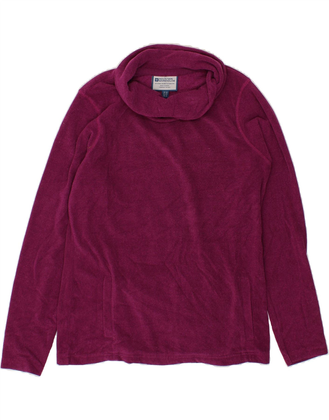 MOUNTAIN WAREHOUSE Womens Roll Neck Sweatshirt Jumper UK 12 Medium  Purple Vintage Mountain Warehouse and Second-Hand Mountain Warehouse from Messina Hembry 
