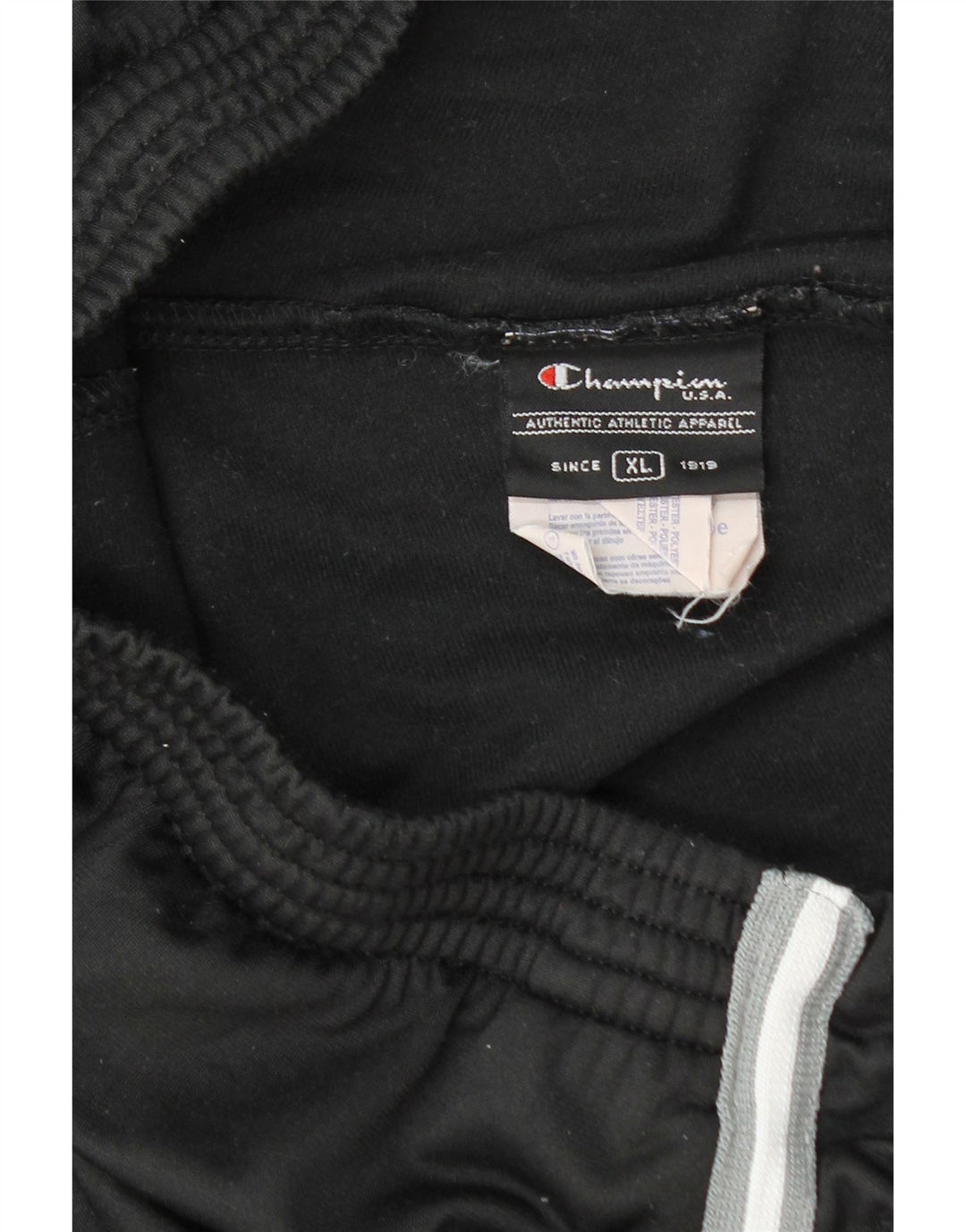 Champion Mens Tracksuit Trousers XL Black Polyester