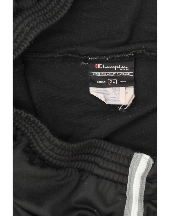 Champion Mens Tracksuit Trousers XL Black Polyester