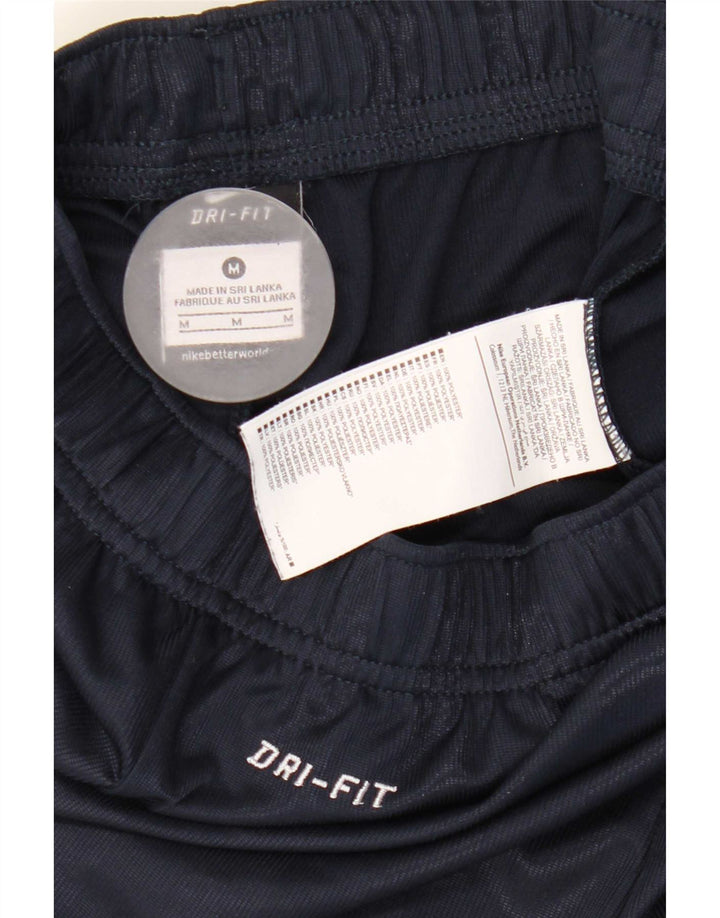 Pantaloncini sportivi Nike Dri Fit da uomo, poliestere medio a righe blu navy