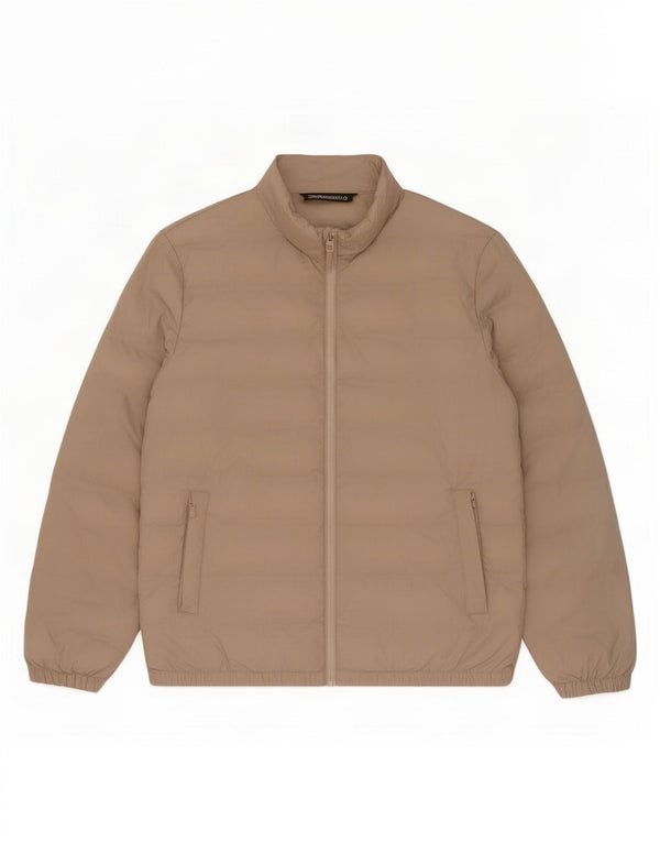 Giacca imbottita da uomo Zara UK 42 XL Poliestere beige