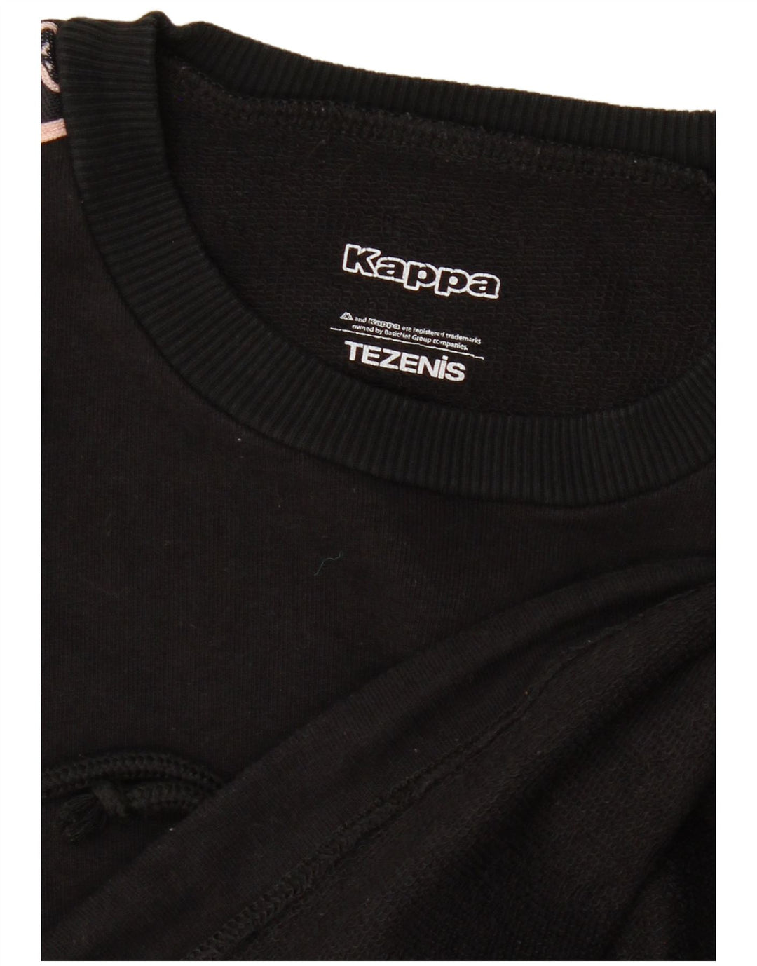 Kappa Womens Tezenis Graphic Sweatshirt Jumper UK 12 Medium Black