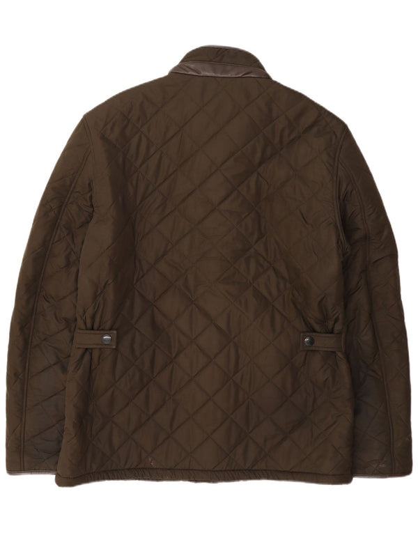 Barbour Chaqueta acolchada para hombre Reino Unido 40 Poliéster caqui grande