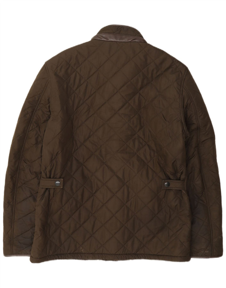 Barbour Chaqueta acolchada para hombre Reino Unido 40 Poliéster caqui grande