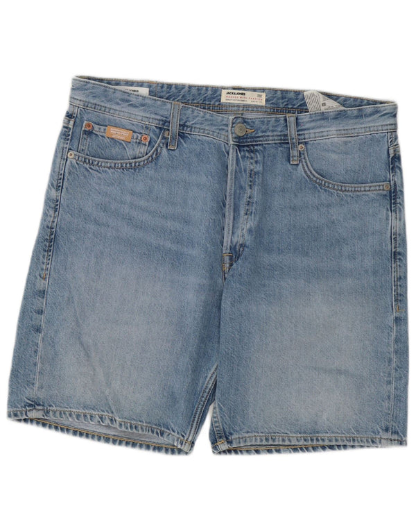 Jack & Jones Mens Chris Denim Shorts Large W34 Blue Cotton