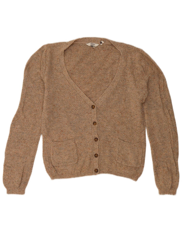 Γυναικείο πουλόβερ με ζακέτα Fat Face UK 10 Small Brown Βαμβακερό