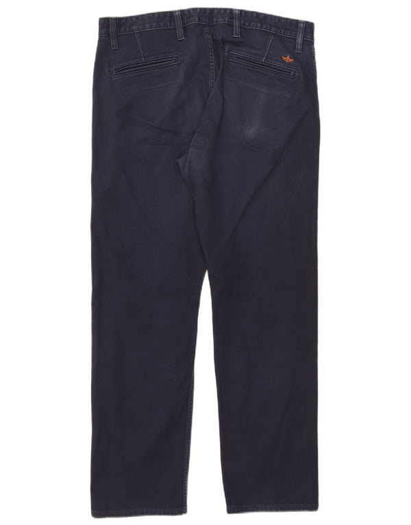 Dockers Pantalon Chino Droit Homme W34 L28 Bleu Marine Coton