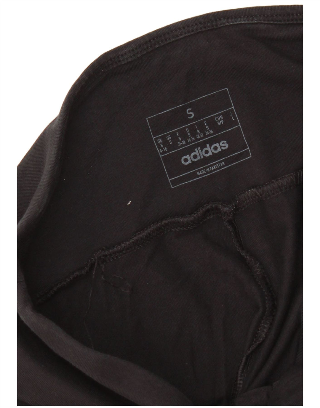 Leggings grafici da donna Adidas UK 8/10 piccoli neri