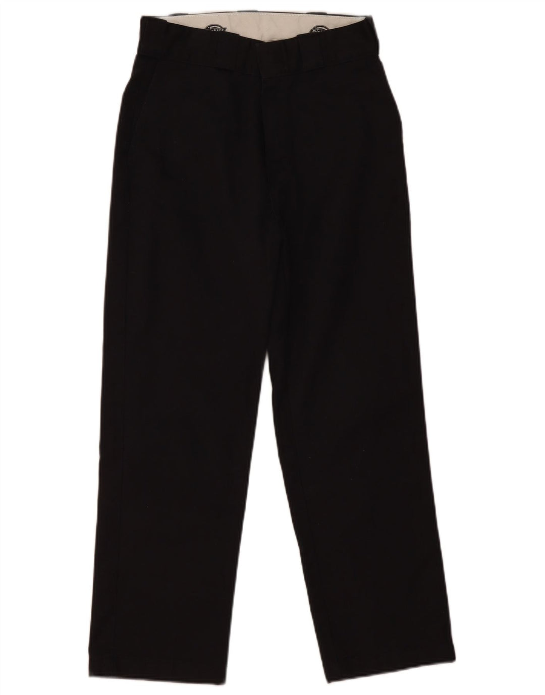 Dickies Womens Straight Chino Trousers W26 L26 Black Polyester