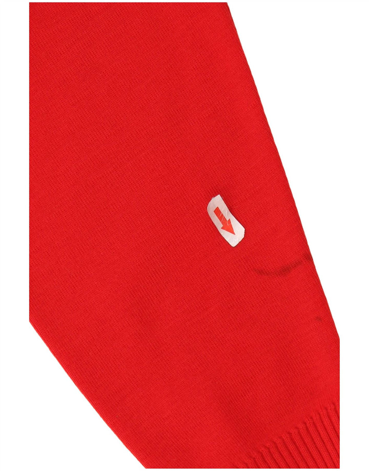 PAUL & SHARK Mens Yachting Crew Neck Jumper Sweater Medium Red Virgin Wool