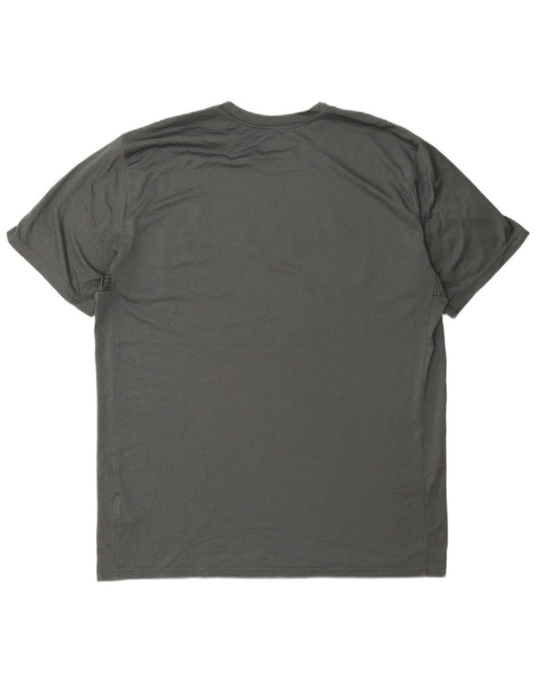 Nike Mens Dri Fit Graphic T-Shirt Top XL Grey Polyester
