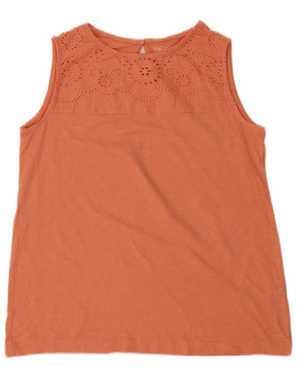 M&Co Γυναικείο Γιλέκο Τοπ UK 10 Small Pink Βαμβακερό