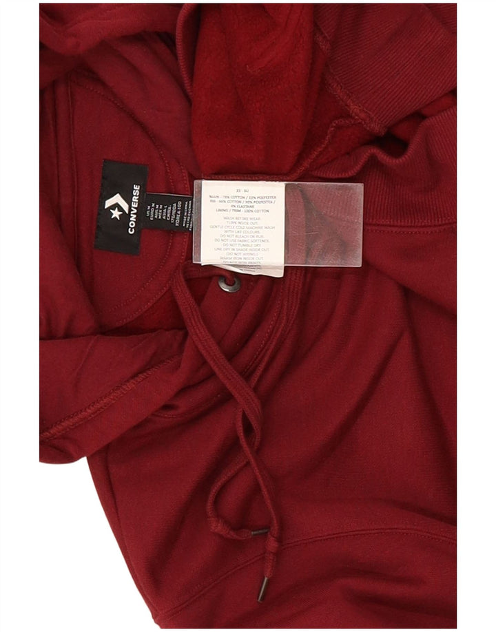 Converse Pull à capuche en coton bordeaux moyen pour homme