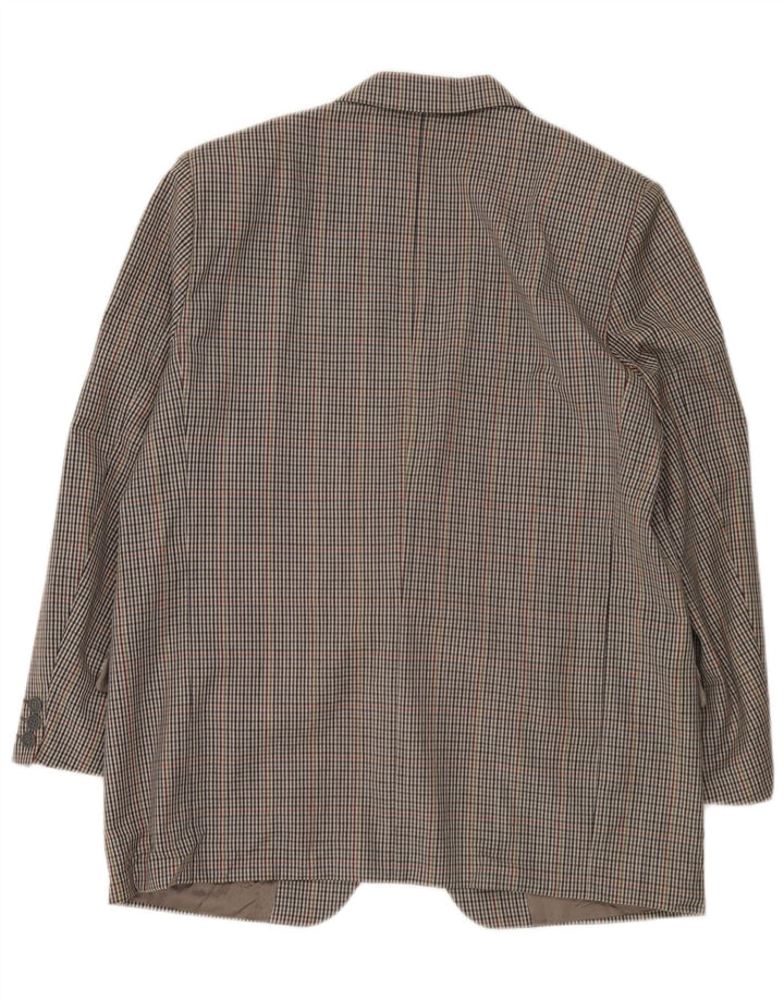 Vintage herre 2-knaps blazerjakke UK 38 Medium Grey Houndstooth