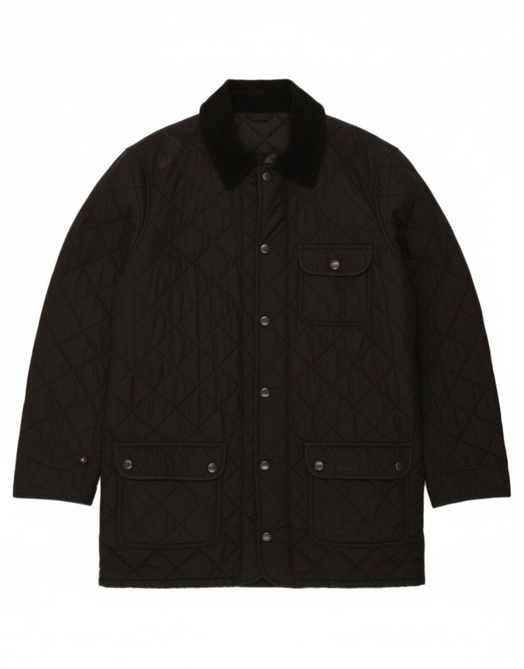 Cappotto trapuntato da uomo Barbour UK 40 grande poliestere nero