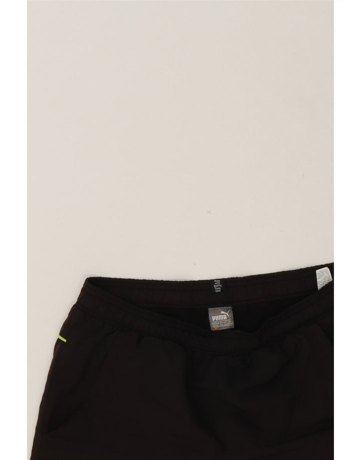 PUMA Boys Sport Shorts 13-14 Years Brown Polyester Vintage Puma and Second-Hand Puma from Messina Hembry 