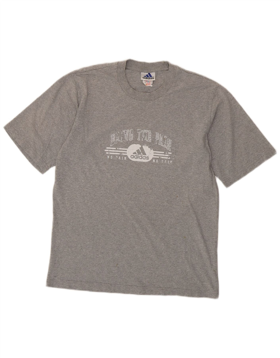 ADIDAS T-Shirt Graphique Homme Petit Gris Coton