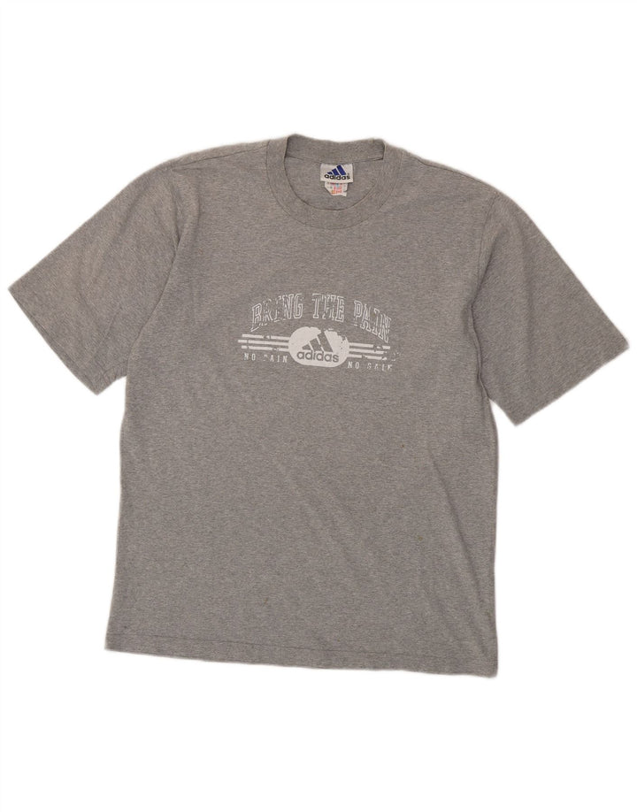 ADIDAS T-Shirt Graphique Homme Petit Gris Coton