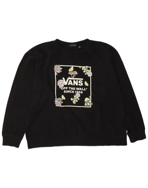 Pulover cu grafic pentru femei Vans UK 18 XL bumbac floral negru