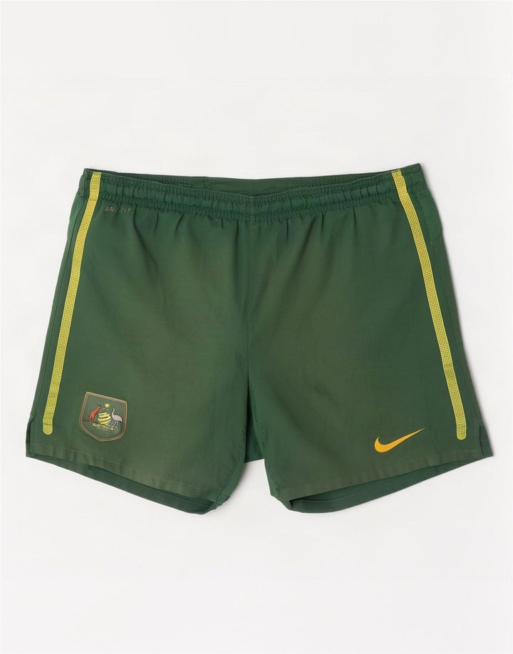 Nike Short de Sport Dri Fit Homme Vert Moyen