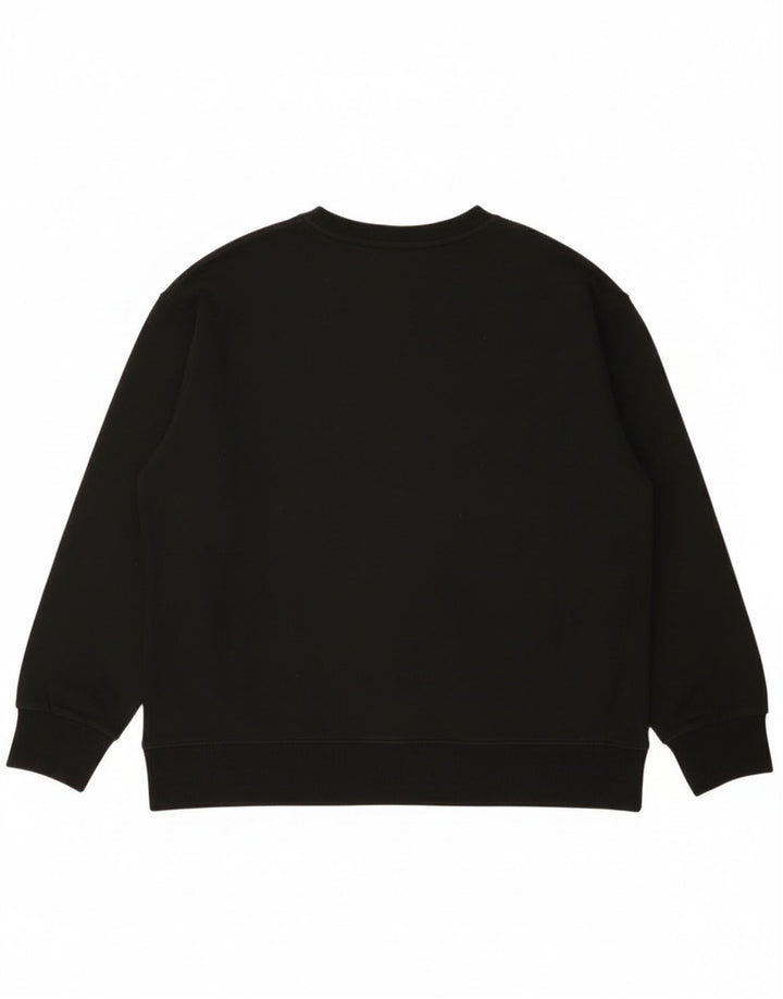 Dkny Mens Graphic Sweatshirt Jumper Medium Black Cotton
