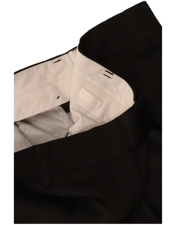 Arket Womens Straight Suit Trousers W28 L29 Black