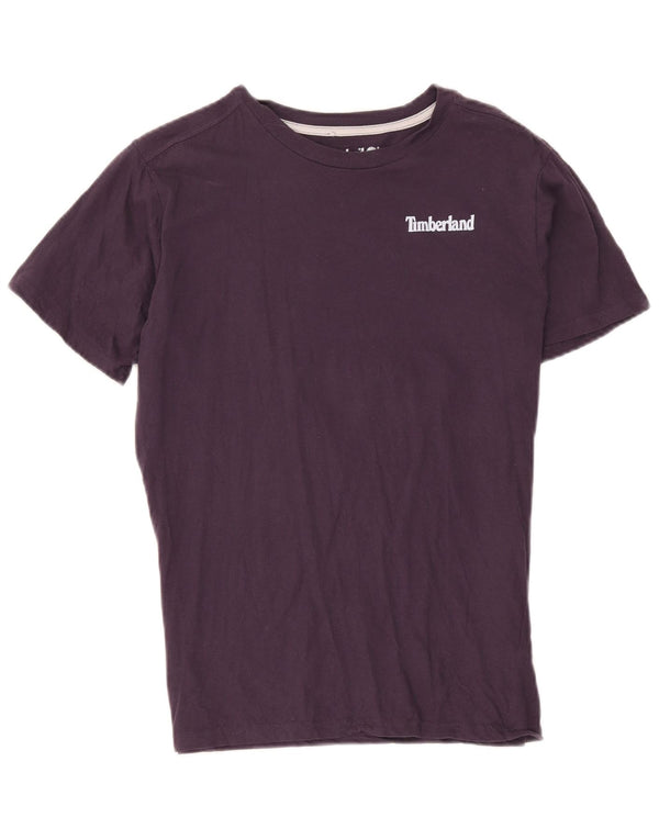 Timberland Boys Graphic T-Shirt Top 15-16 Years XL Purple Cotton