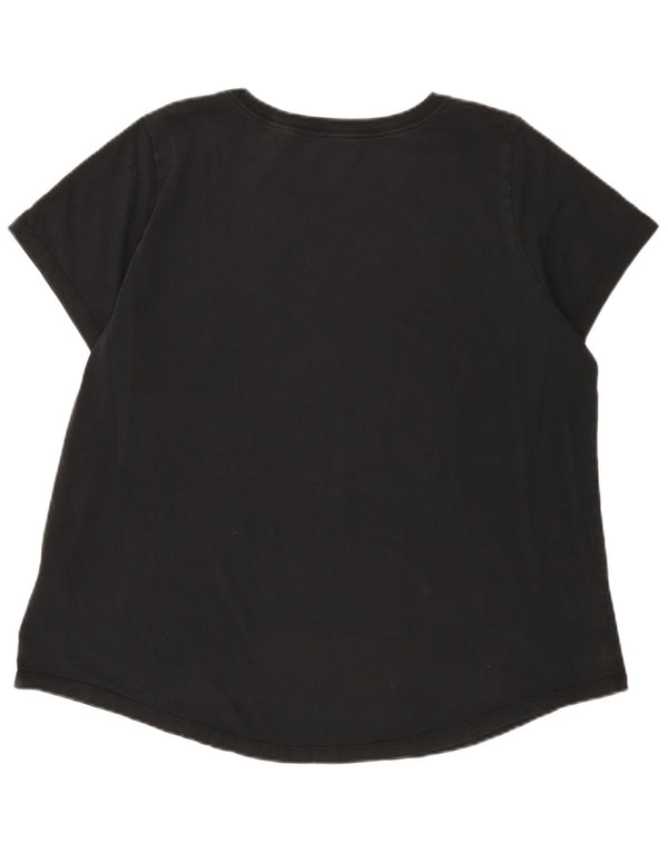 T-shirt grafica da donna Nike Top UK 18 XL cotone nero