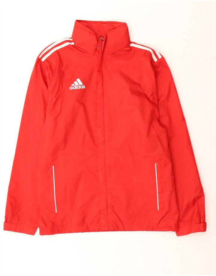 Adidas Mens Windbreaker Jacket Small Red Nylon