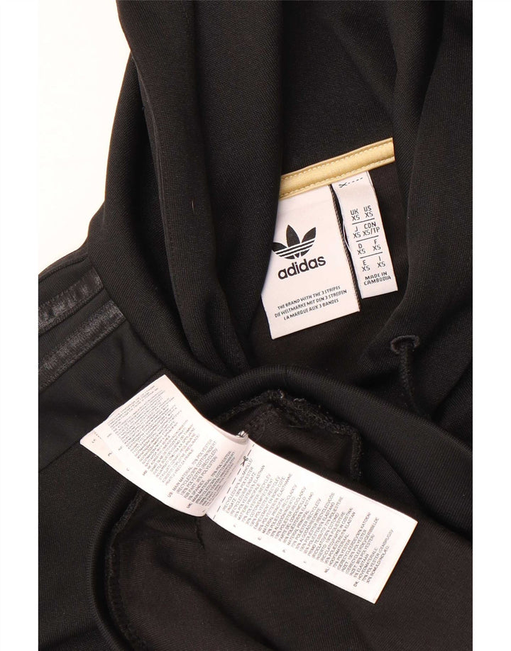Adidas Mens Graphic Hoodie Jumper XS Black Polyester