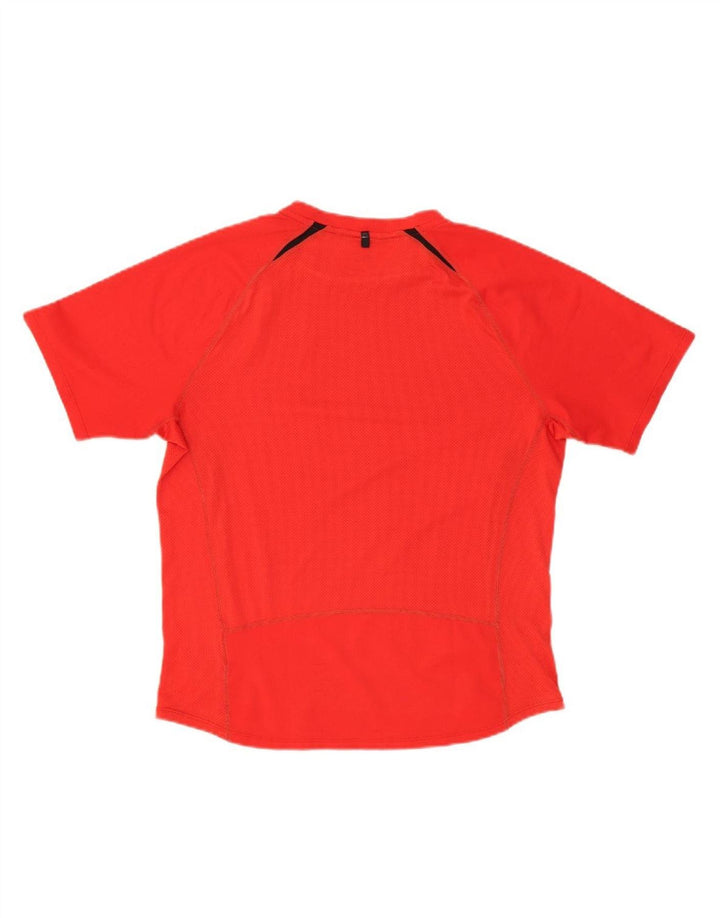 NIKE Mens T-Shirt Top UK 38/40 Medium Red Colourblock
