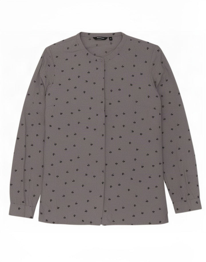 Rohan Womens Shirt Blouse UK 10 Small Grey Floral Polyester