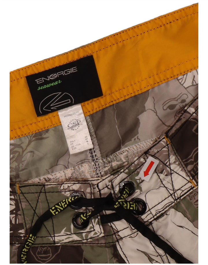 ENERGIE Grafiske svømmeshorts til mænd Medium flerfarvet dyreprint