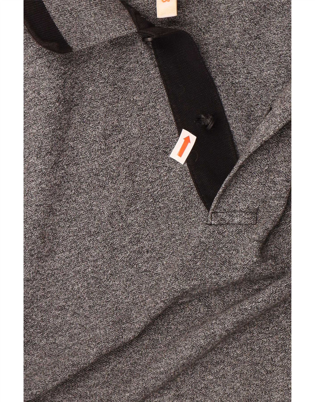 Sun68 Mens Long Sleeve Polo Shirt XL Grey Cotton