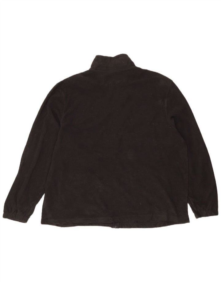 Starter Mens Fleece Jacket UK 42 XL Black Polyester